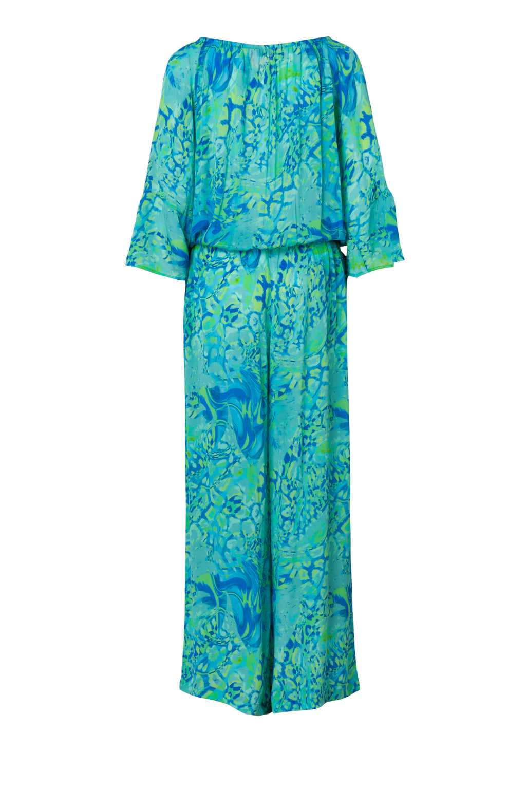 Peace Heart Joy ITiana Buksedragt Long Animal Blå Grøn