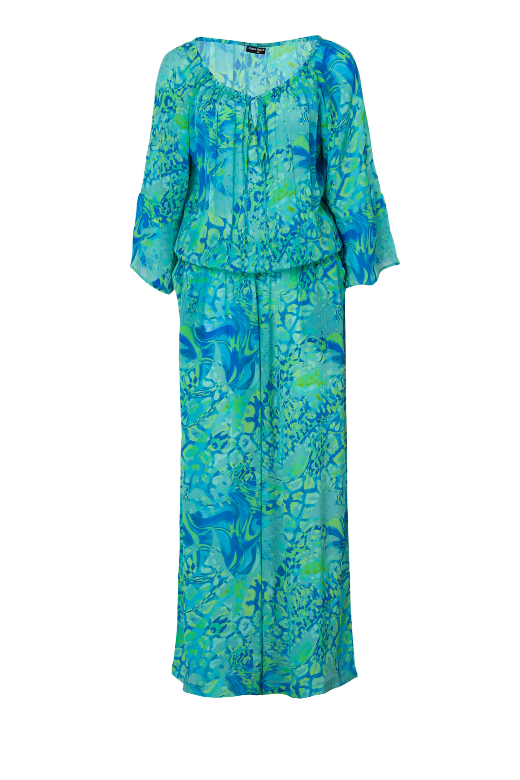 Peace Heart Joy ITiana Buksedragt Long Animal Blå Grøn