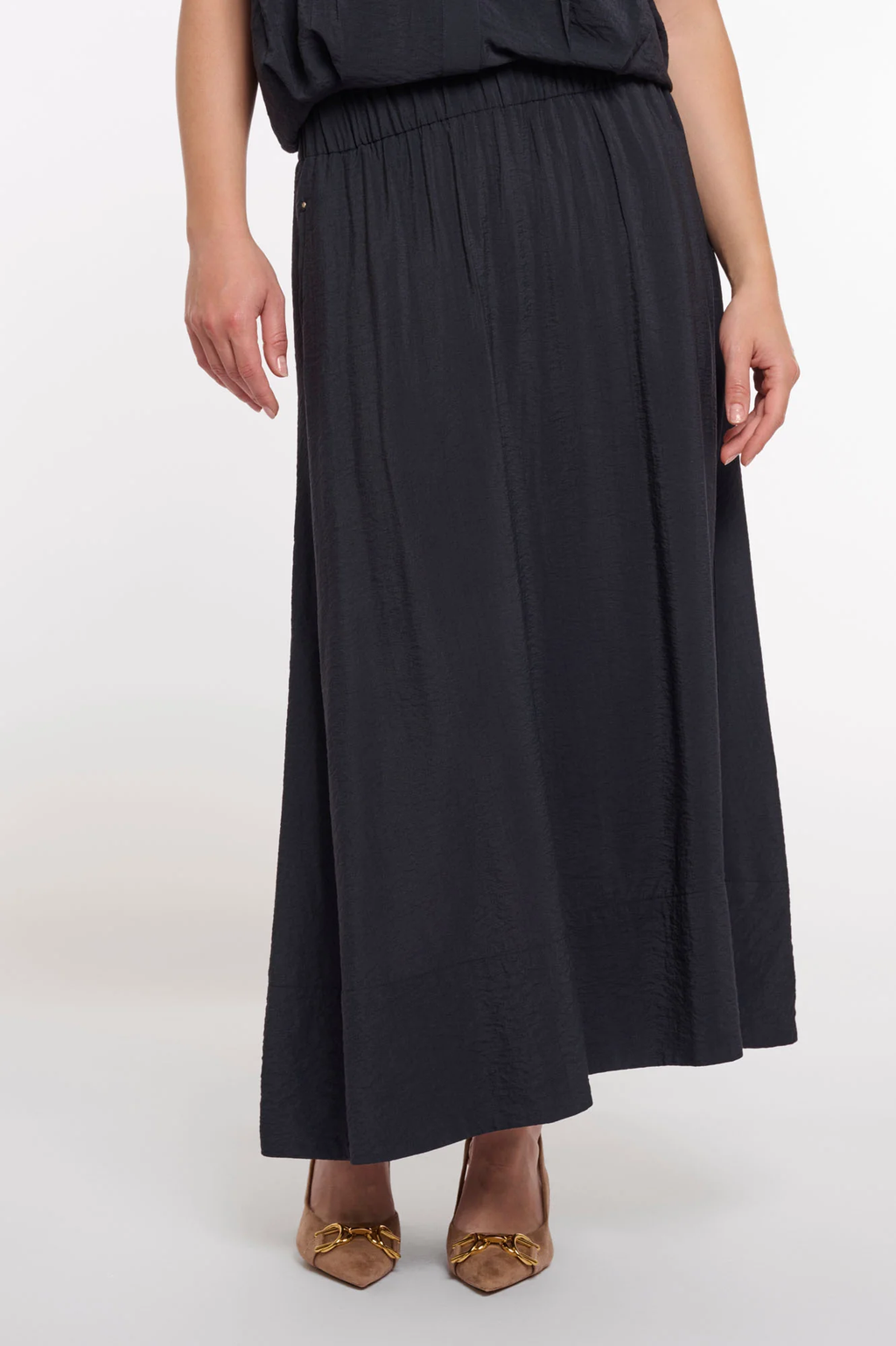 RINO & PELLE Tosca Midi Nederdel Dark Navy