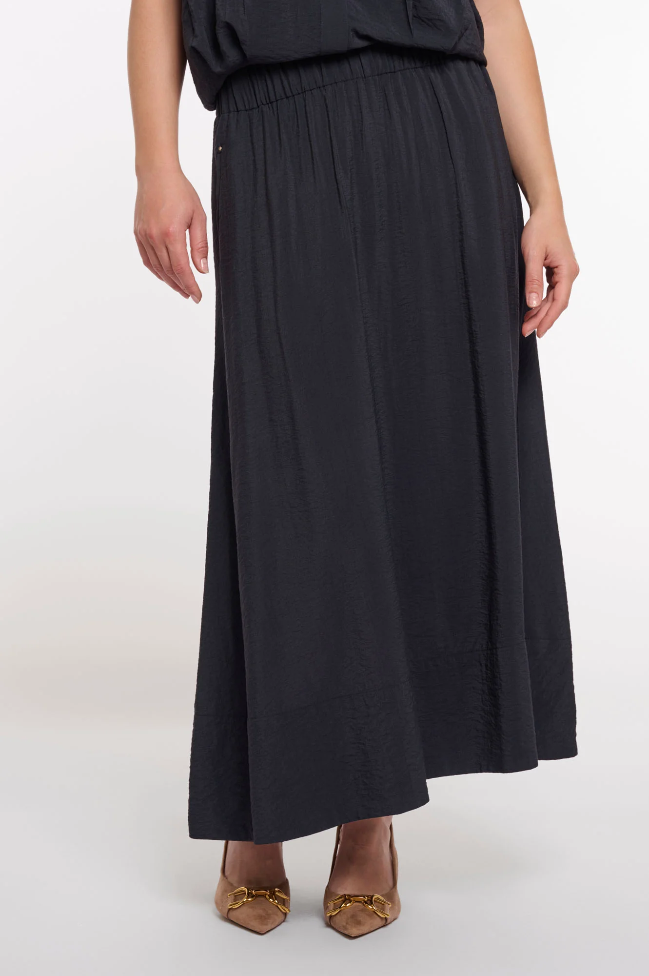 RINO & PELLE Tosca Midi Nederdel Dark Navy
