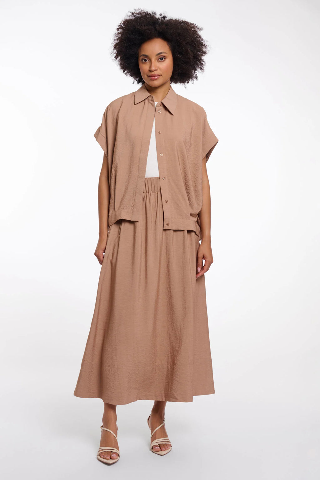 RINO & PELLE Tosca Midi Nederdel Rosy Brun