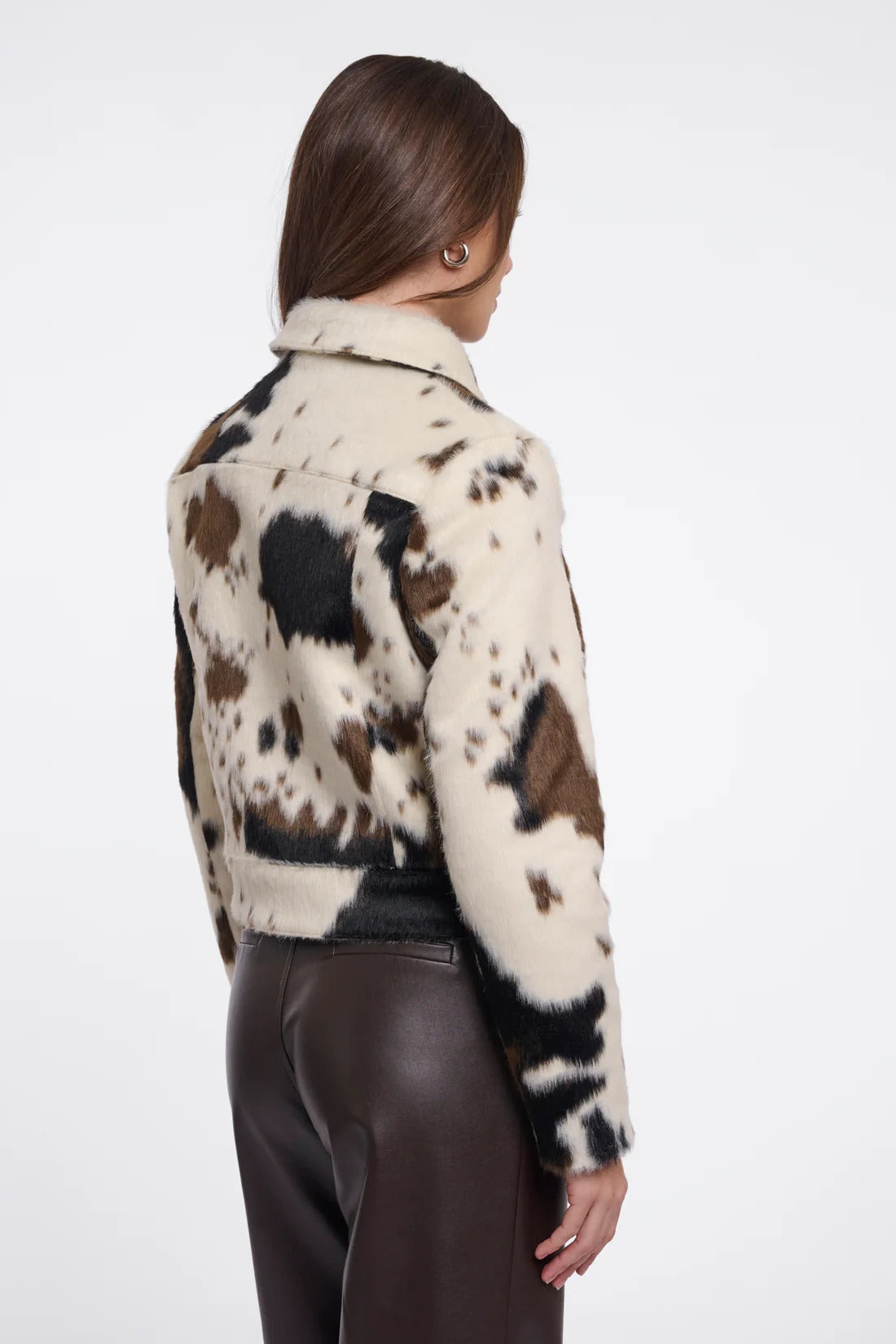 RINO & PELLE Touka Jakke Zip Closure Cow Hvid Brun
