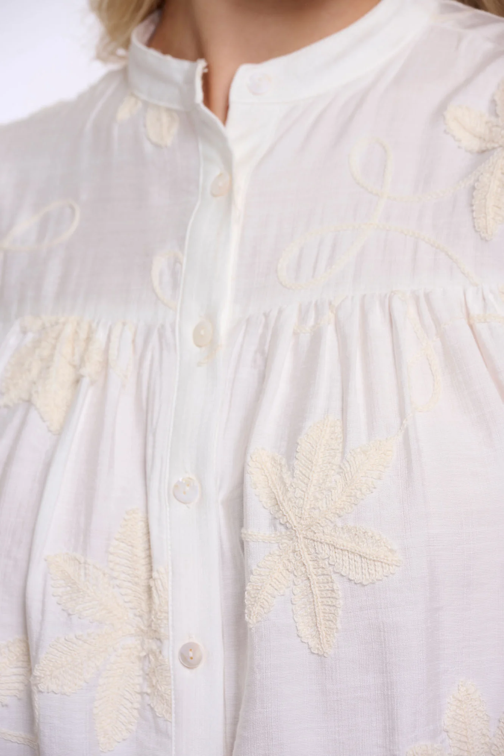 RINO & PELLE Zilan Bluse Langærmet Snow Hvid