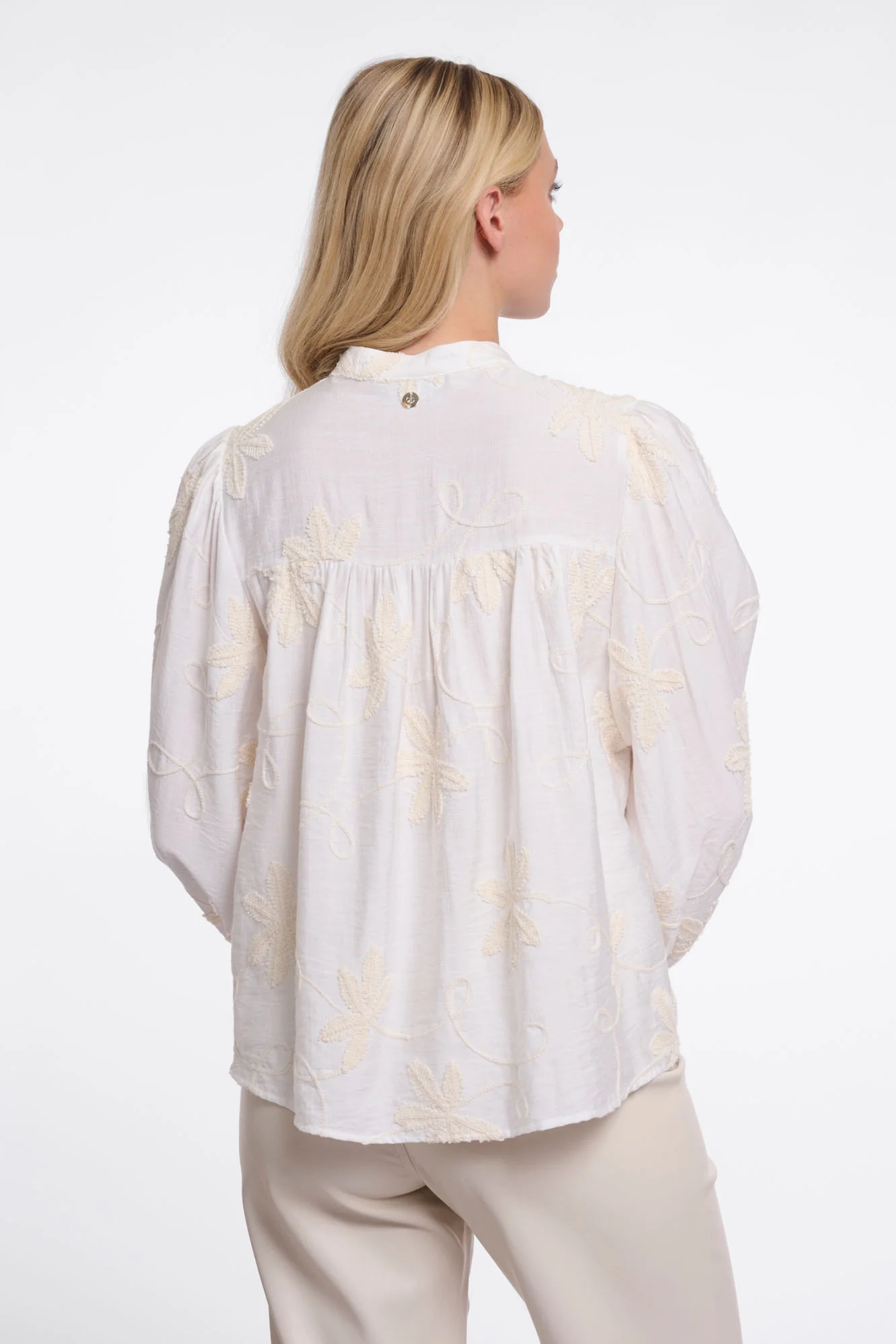 RINO & PELLE Zilan Bluse Langærmet Snow Hvid
