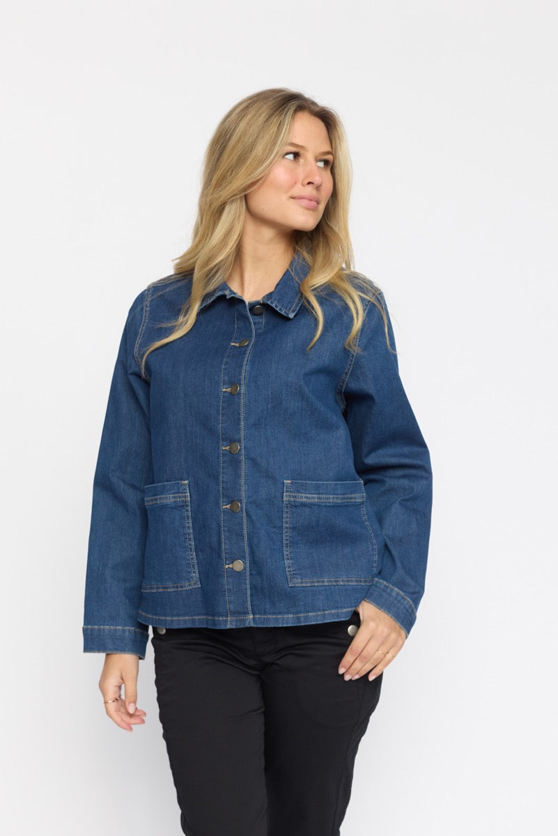 2 Biz Ayla Denim Jakke Blå