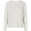 Basic Apparel Elba T-Shirt LS Hvid m Sorte Prikker