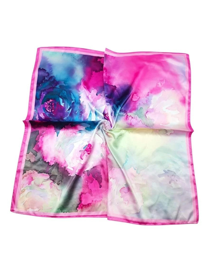 Löwenstein Tørklæde Watercolors 70x70 Fuchsia