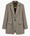 Cero Anna Blazer Petit Chec Grå Grøn