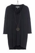 HSCPH Bluse V-Hals Sort