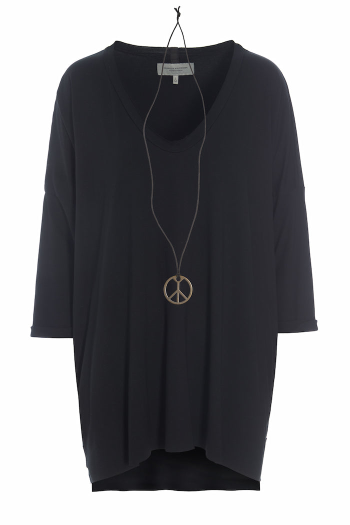 HSCPH Bluse V-Hals Sort
