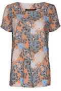 Caddis Fly Kortærmet Bluse, Terracotta