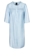 One Two Carolat Kjole Chambray Blå