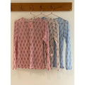 WILTO Aura Mesh Bluse Print Rosa