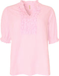 Ofelia Dagny Bluse Strib Pink
