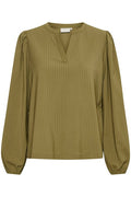 KAFFE Mattie Bluse Lizard Grøn