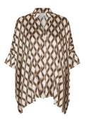 Dea Kudibal MANDY Bluse w Stand Collar Brillante Brun