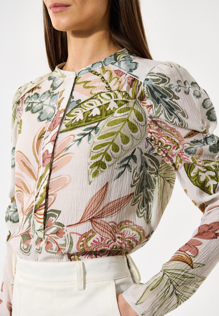 Dea Kudibal VISTI EV Bluse w Gathering Details Passiflora Grøn