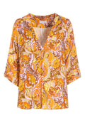 Dea Kudibal CILLE Skjorte w Strap On Sleeves Plumeria Halo