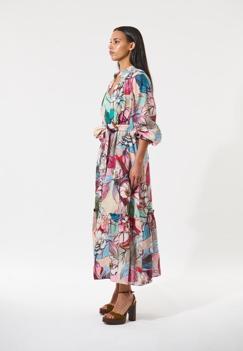 Dea Kudibal RAYANA NS Kjole w Stand Collar Bloomsbury