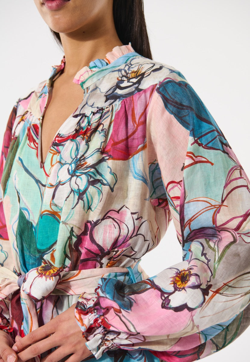 Dea Kudibal RAYANA NS Kjole w Stand Collar Bloomsbury