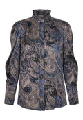 Dea Kudibal ROBERTA Skjorte Bluse w Ruffle Details Sayo Millennium Blå