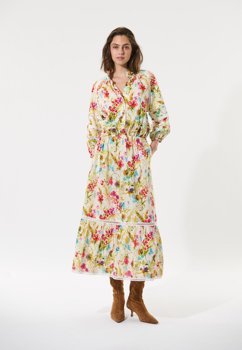 Dea Kudibal ELINA NS Kjole w Ruffles Blossom