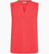 Freequent Viva Top Placket True Rød
