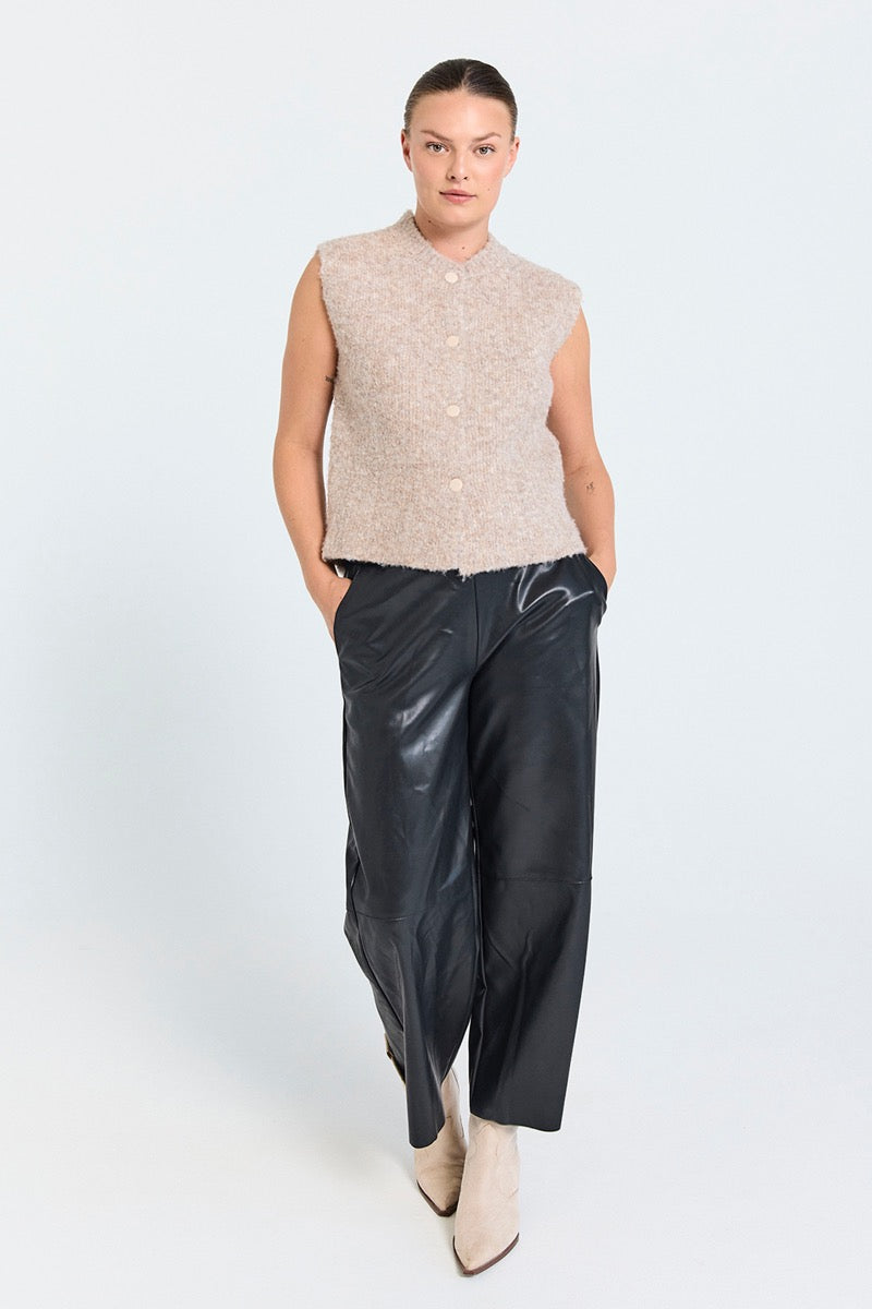 Freequent Jump Vest Desert Taupe