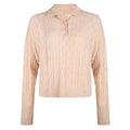 ESQUALO Sweater Polo Pointelle Ivory