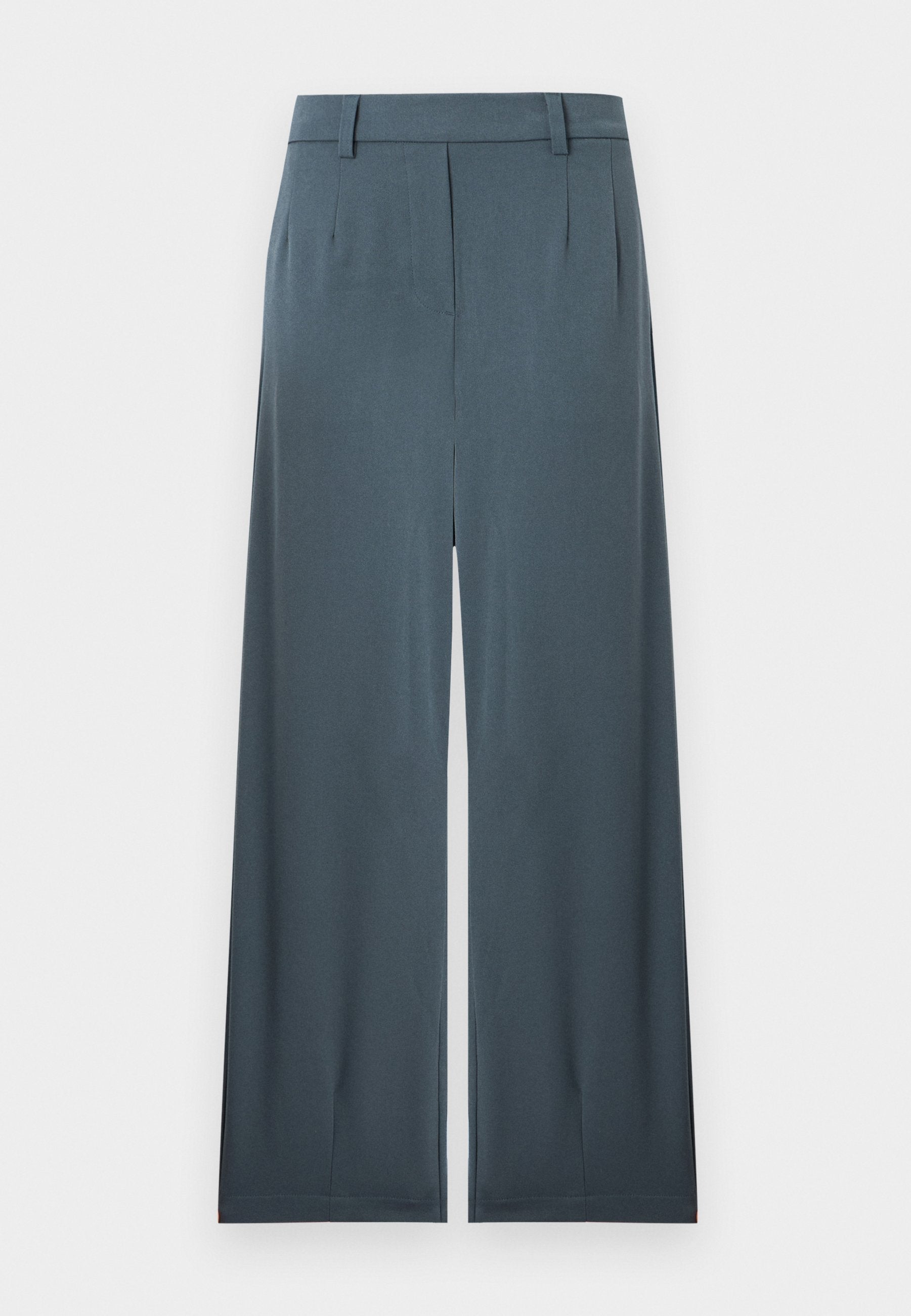 OBJECT LISA Barrel Buks High Waist Dark Slate Grå