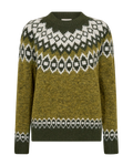 Freequent Novala Pullover Golden Lime Grøn