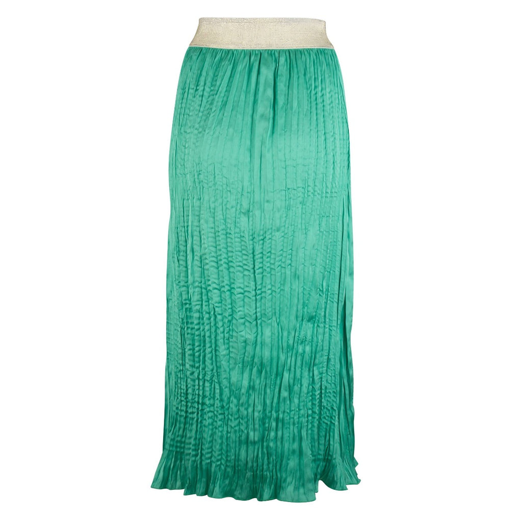 ESQUALO Nederdel Satin Split Jade