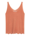 ESQUALO Top Lurex Papaya