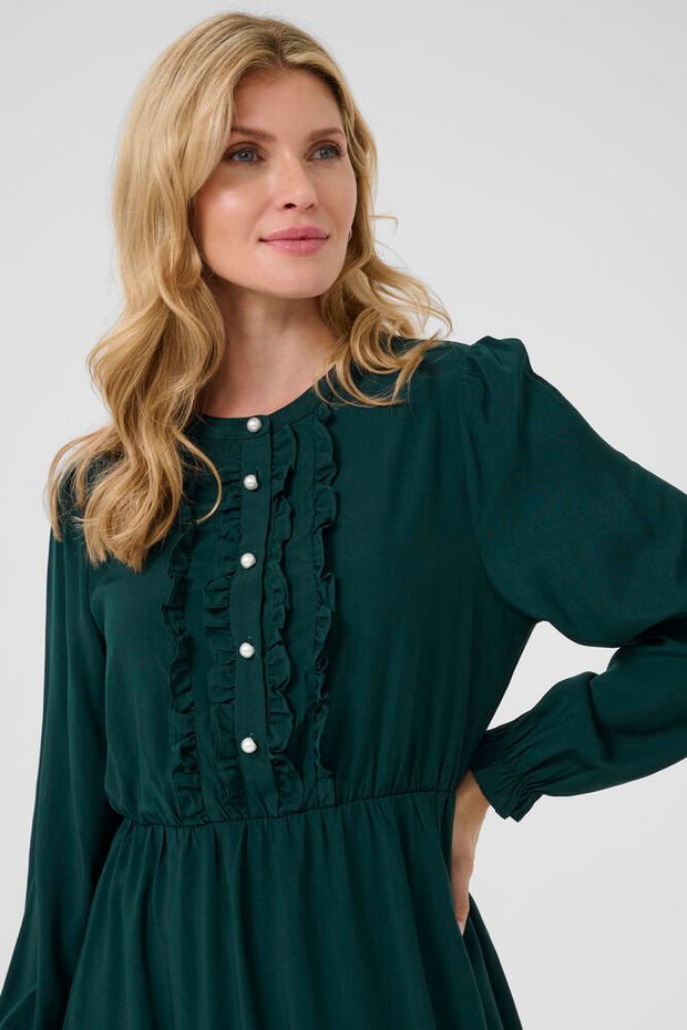 Cream Suki Kjole Langærmet Ponderosa Pine