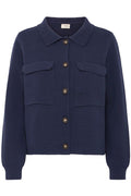 Fransa Ita 1 Cardigan Navy Blå