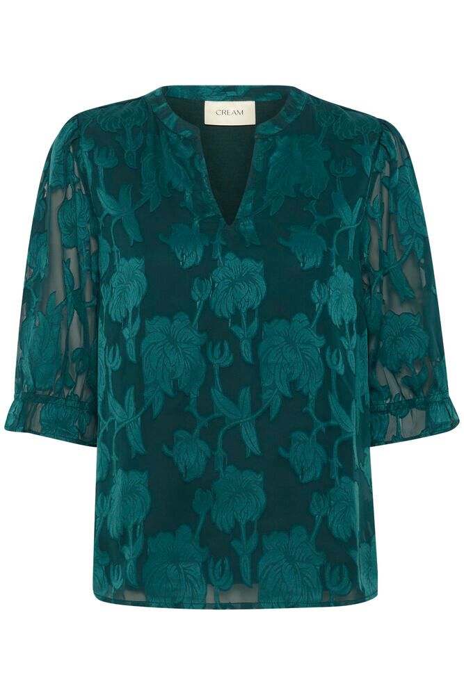 Cream Yana Bluse Ponderosa Pine Grøn
