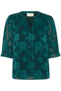 Cream Yana Bluse Ponderosa Pine Grøn