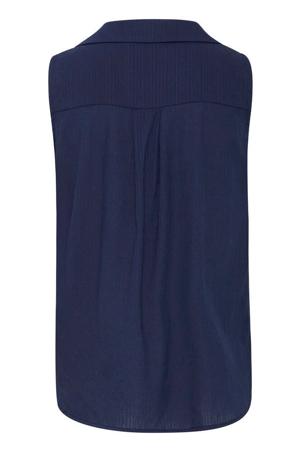 FRANSA Vina Skjorte Navy Blå