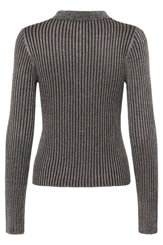 Karen By Simonsen Ulima Strik Polo Bracken Grå