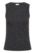 KAFFE Carna Top Rhinestone Sort