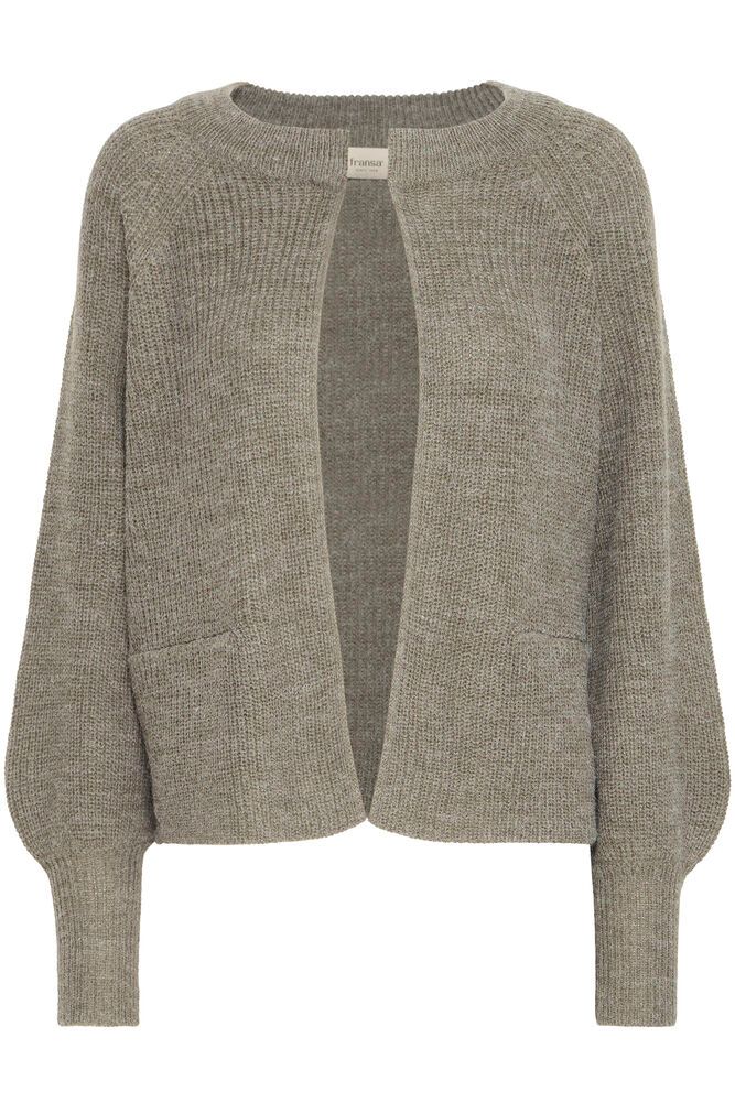 FRANSA Eretta Cardigan Dusty Olive Grøn