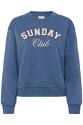 KAFFE Elenora Sweatshirt SUNDAY Blå