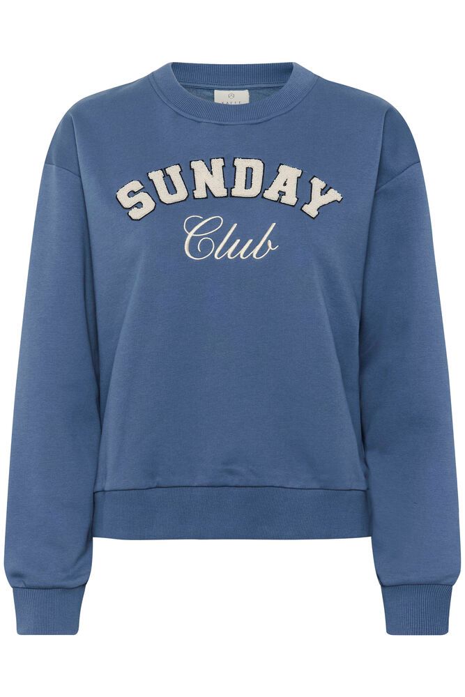 KAFFE Elenora Sweatshirt SUNDAY Blå