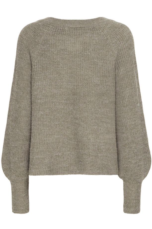 FRANSA Eretta Cardigan Dusty Olive Grøn