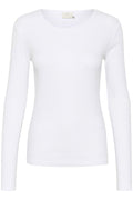 KAFFE Carna LS T Shirt Hvid