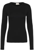 KAFFE Carna LS T Shirt Sort