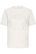 FRANSA Jasmine T Shirt Guld Print Grå