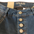Cream Bailey Power Stretch Capri Mørke Blå Denim