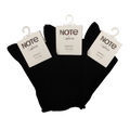 Note by Syversen Roll Top Bambus Strømper Sort 3 pack