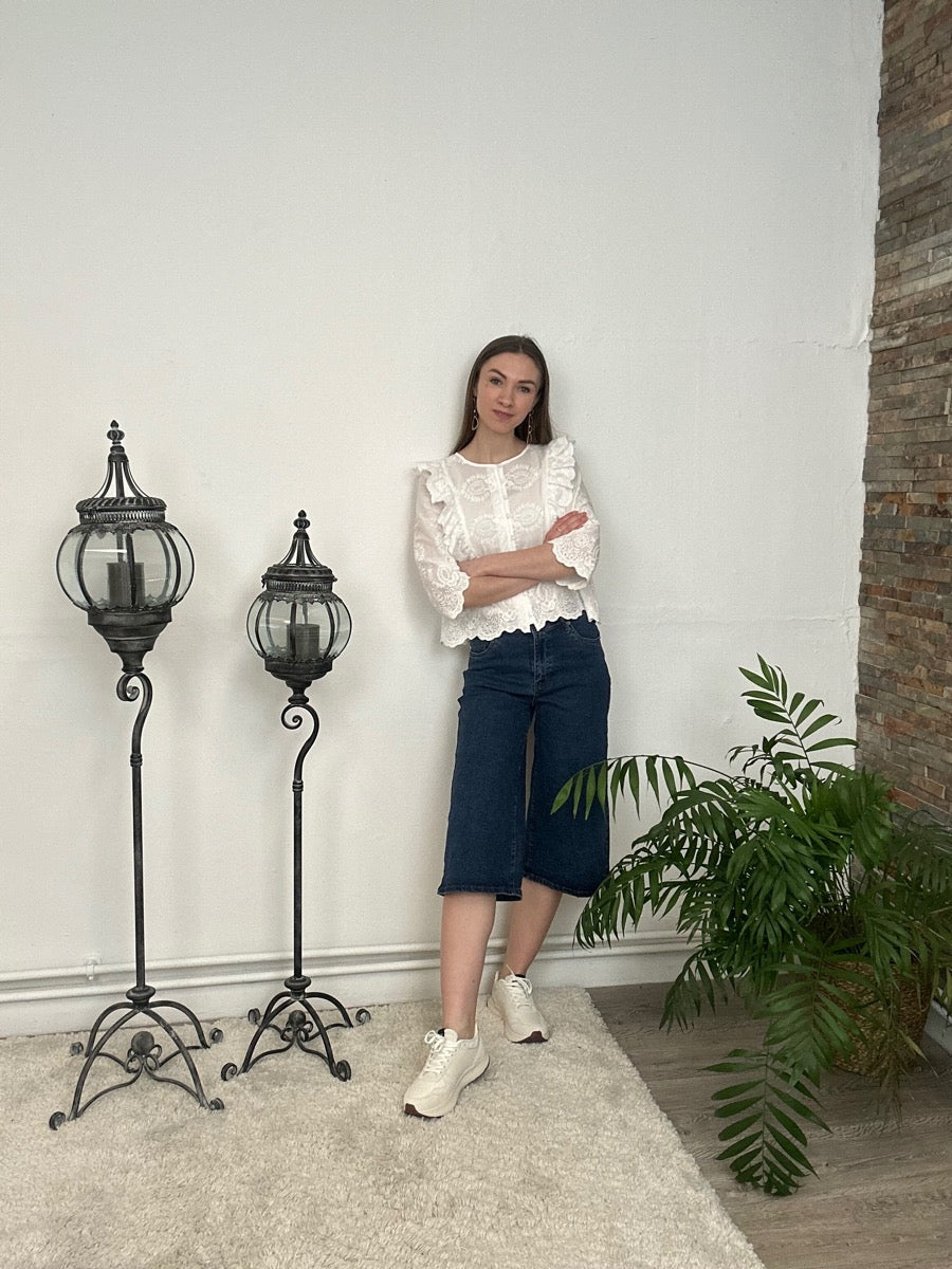 Ofelia Hekla Shorts Wash Blå